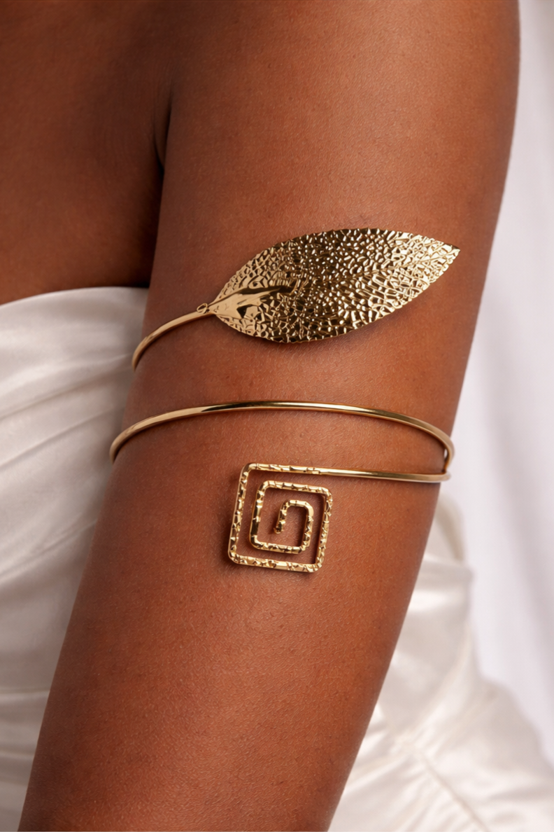 Textured Statement Arm Cuff