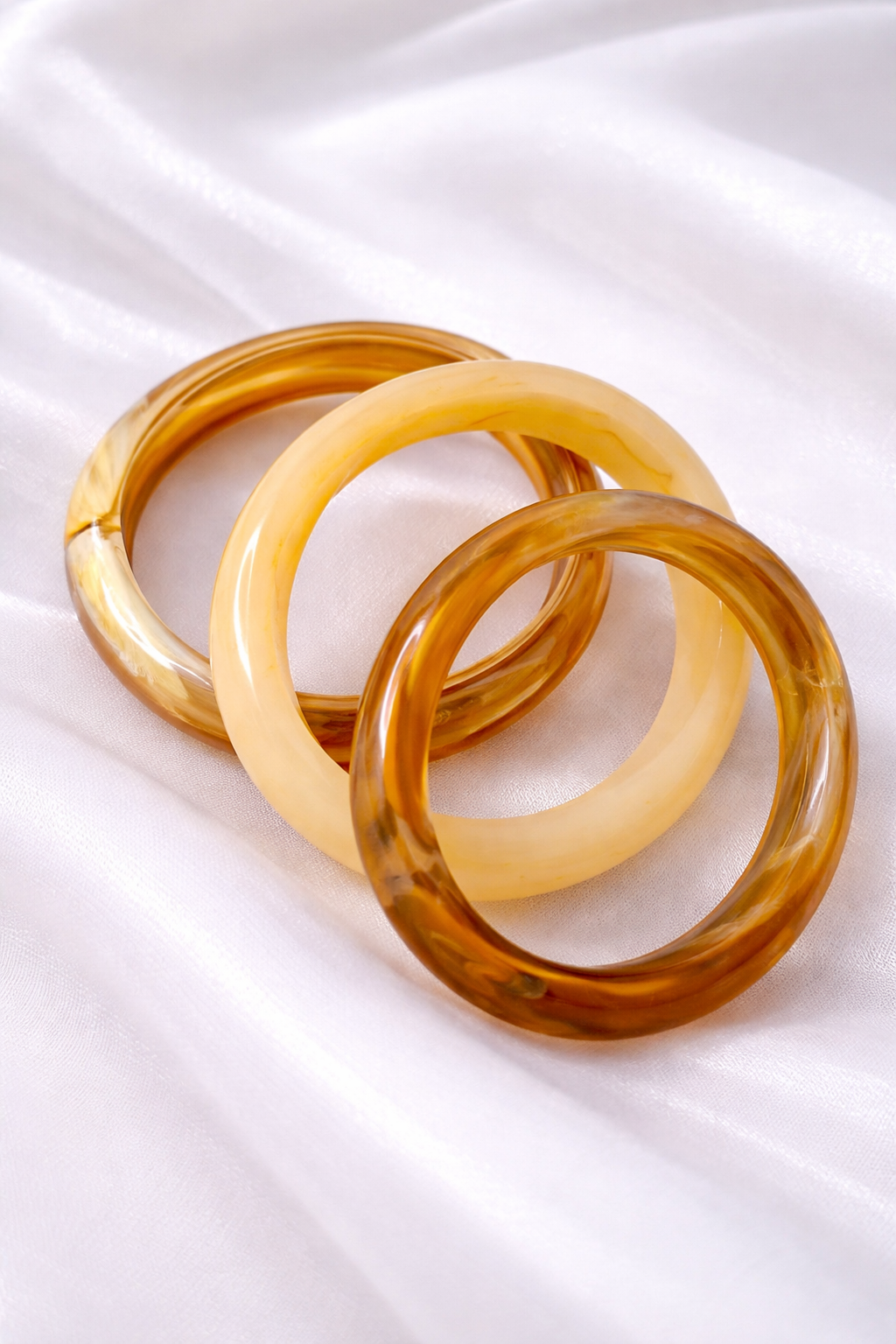 3-Piece Acrylic Bangle Set