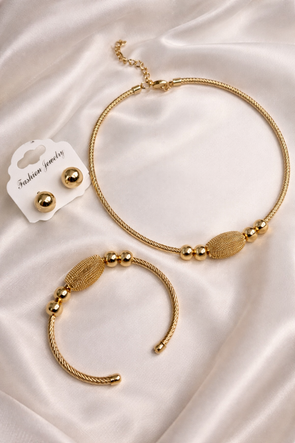 Gold 3-Piece Jewelry Set