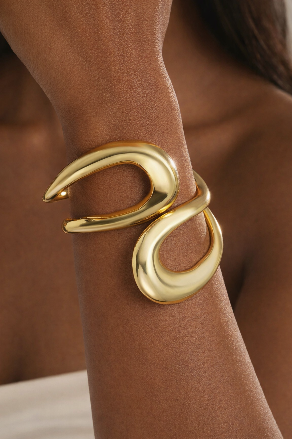 1/2 Geometric Metal Bracelet