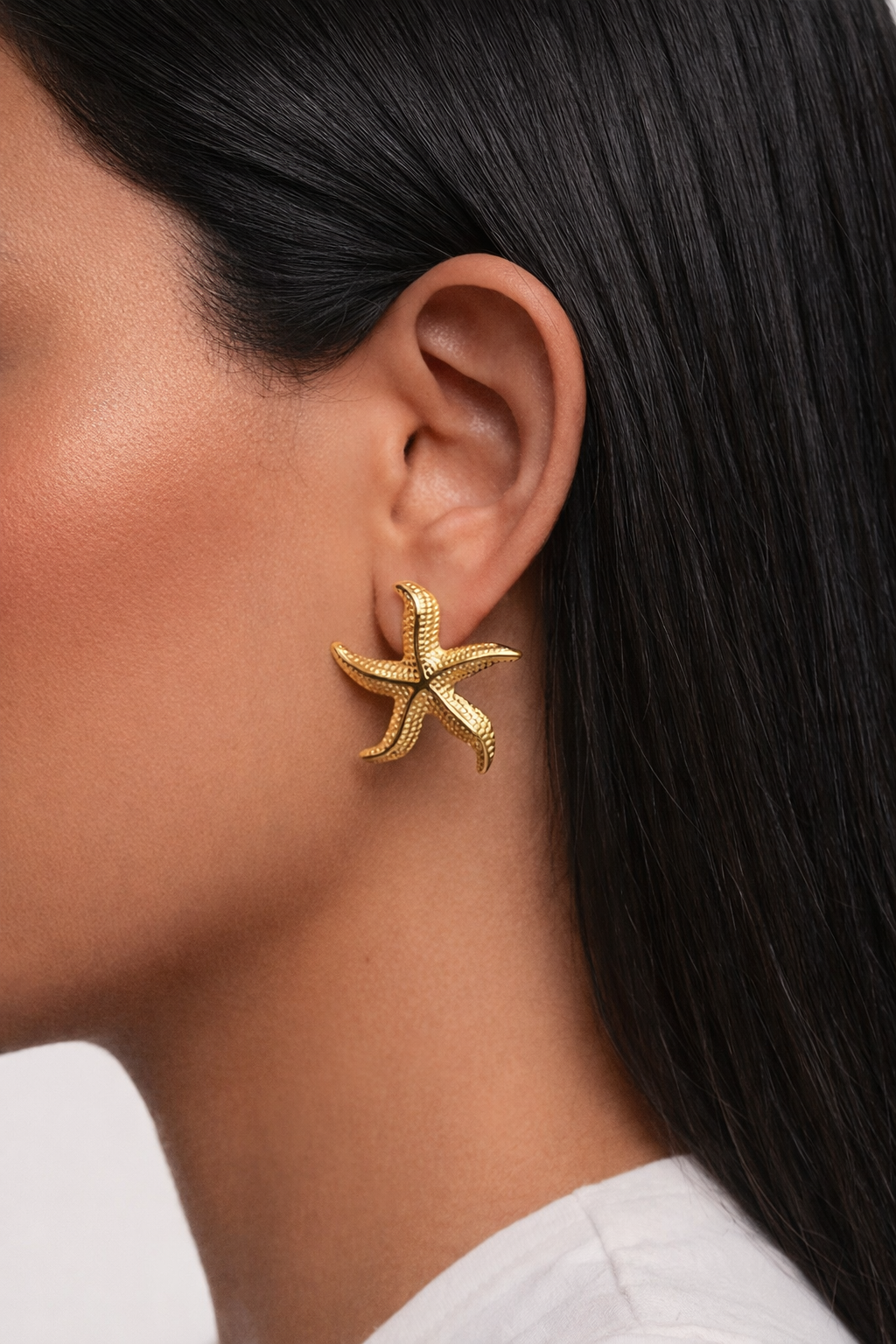 Starfish Statement Earrings
