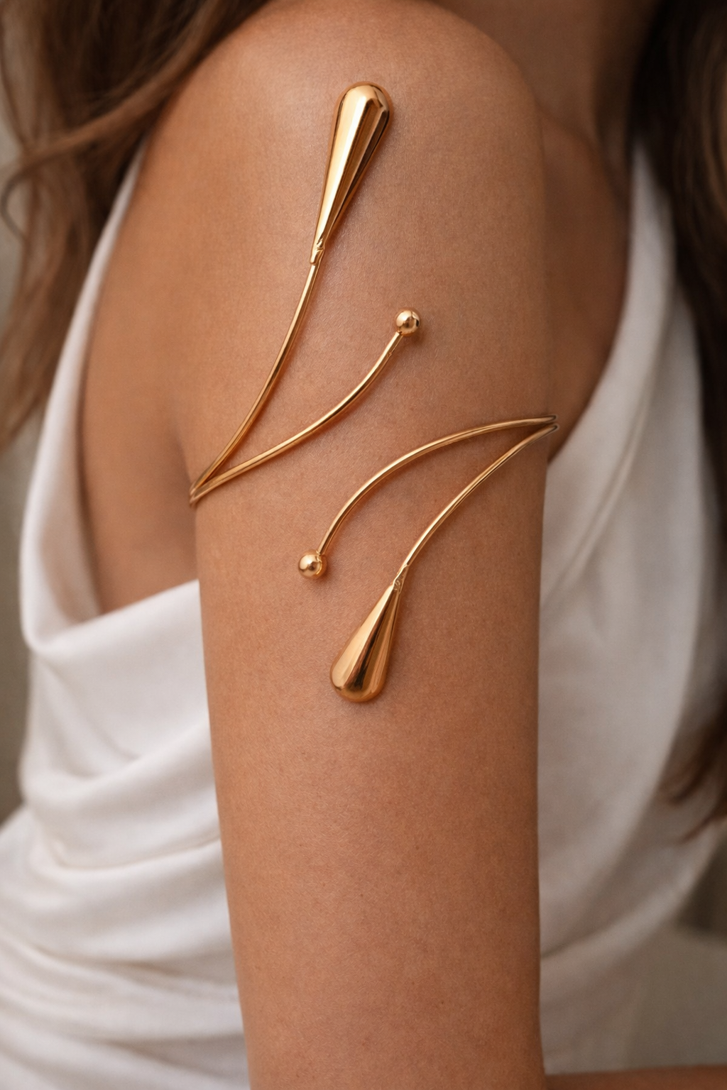 Golden Flow Arm Cuff