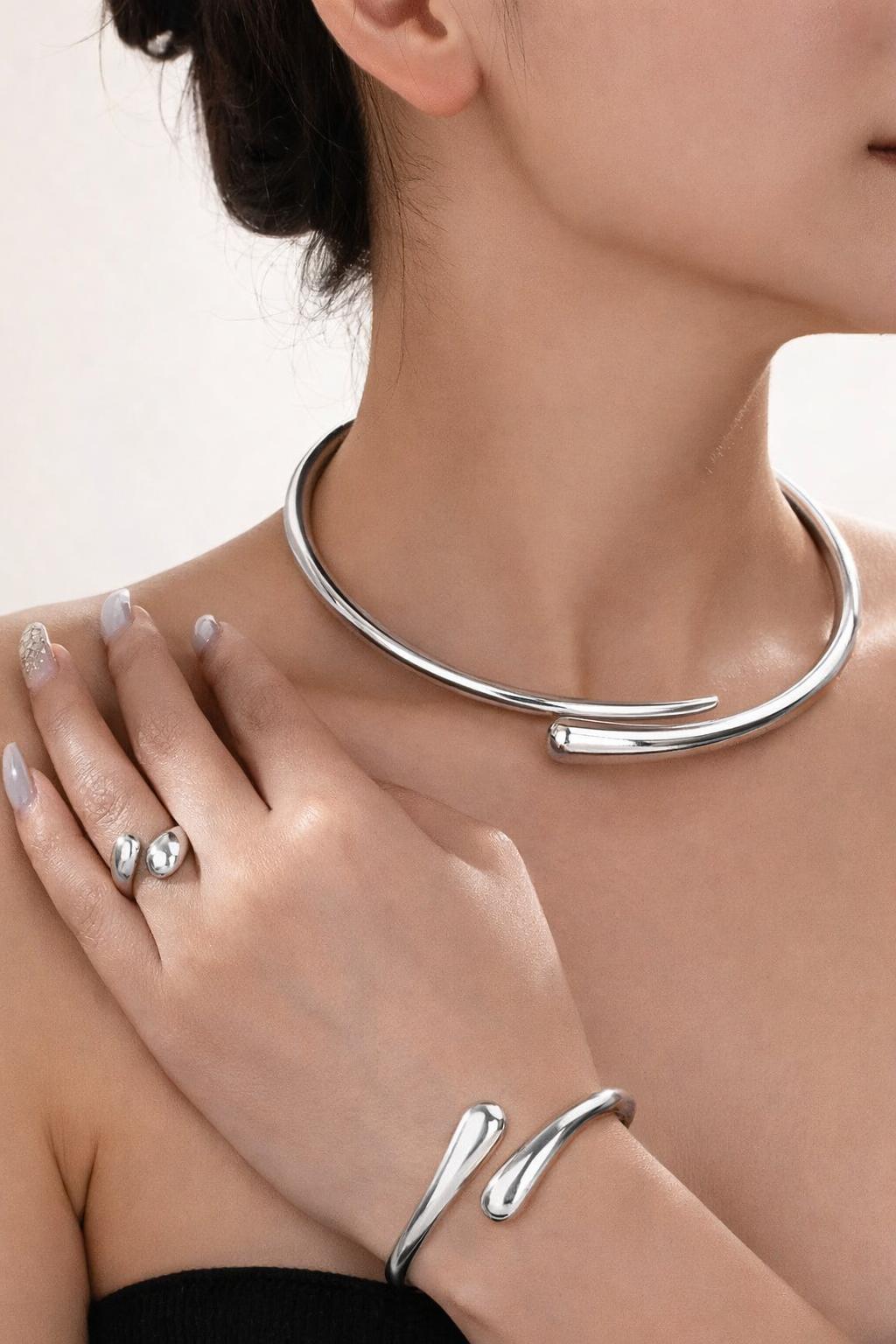Sculptural 3-Piece Jewelry Set
