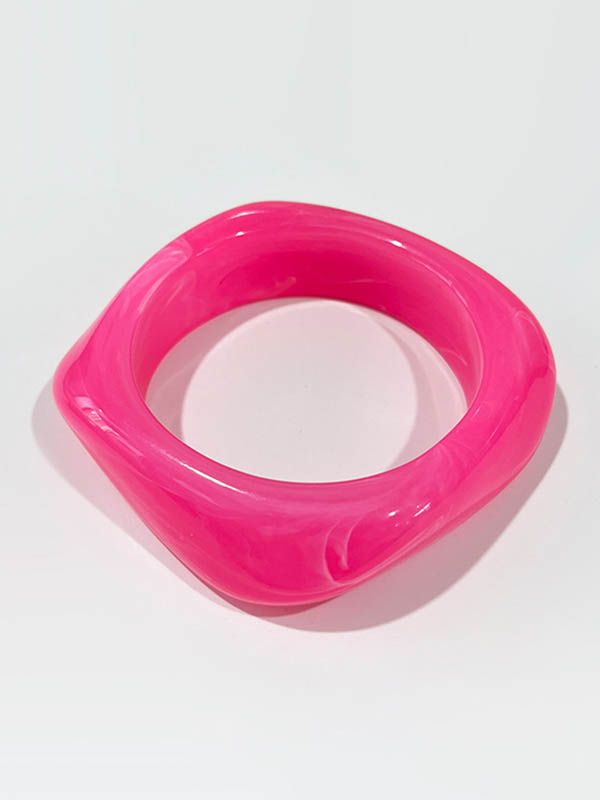 Pink Acrylic Bangle