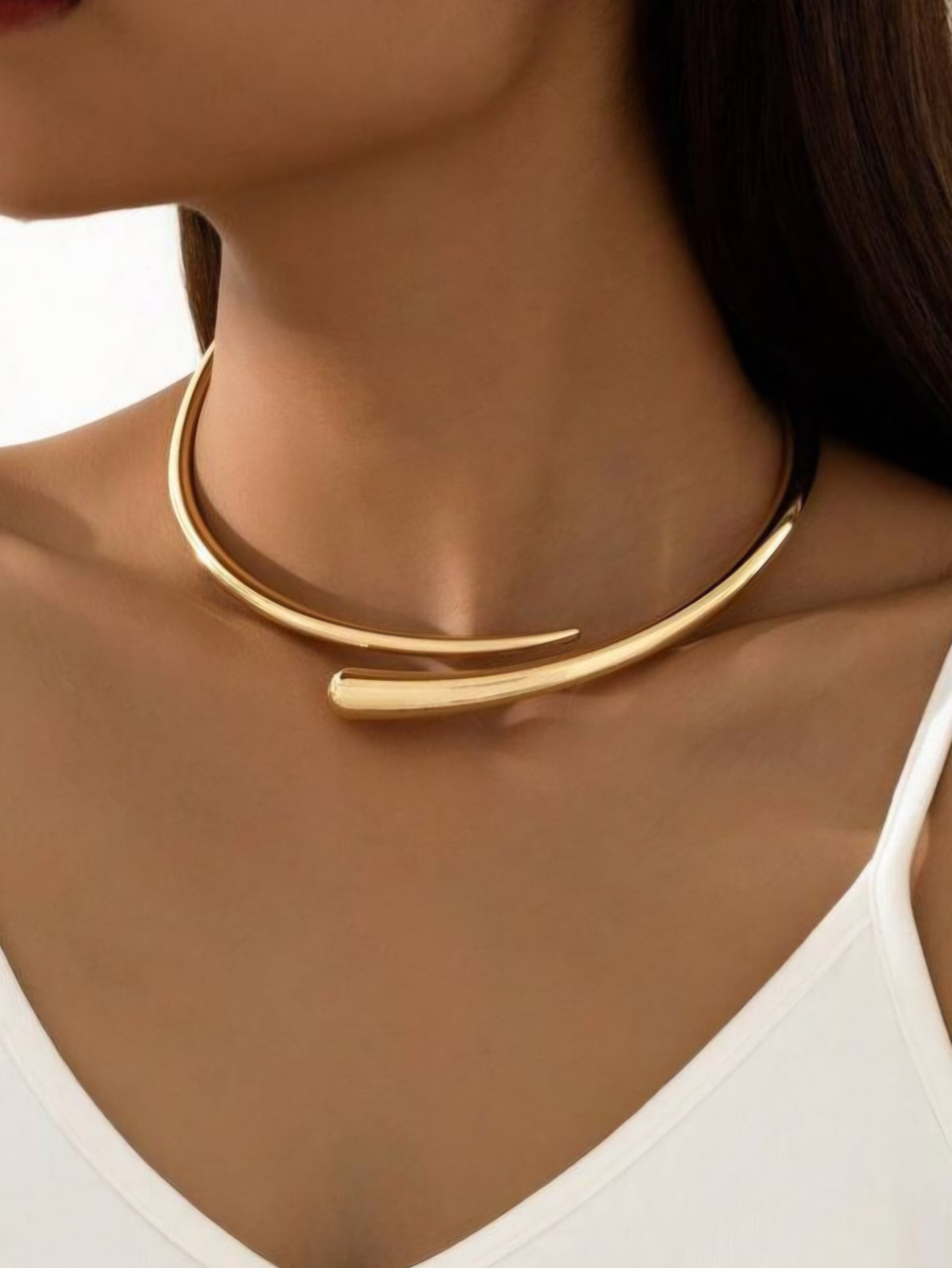 Timeless Gold Collar Necklace